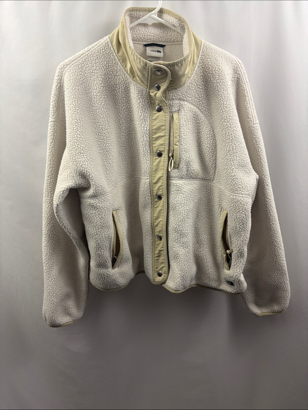 The North Face Cragmont Fleece Jacket Sherpa Jacket in Cream/Tan Size Large - Picture 3 of 11